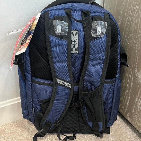 SwissGear Travel Tech Elite Laptop Backpack.  Navy Blue. main image 4